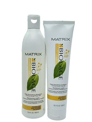 MATRIX BIOLAGE DEEP SMOOTHING SHAMPOO 16.9 oz  CONDITIONER 10.1 oz / NEW