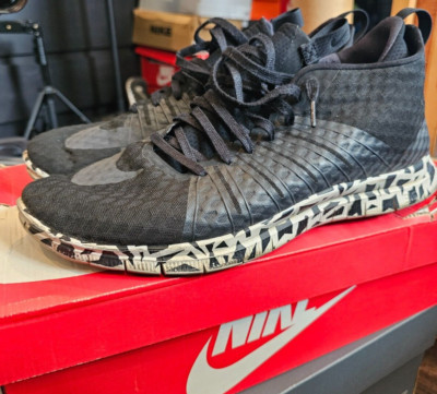 RARE Nike Free Hypervenom 2 FC Black 2015 Size 14 747140-002 Pre-owned 
