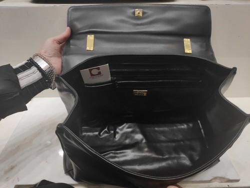 GHERARDINI Handbag Borsa a mano da Donna Pelle Nera Alta Qualità - Foto 6 di 6