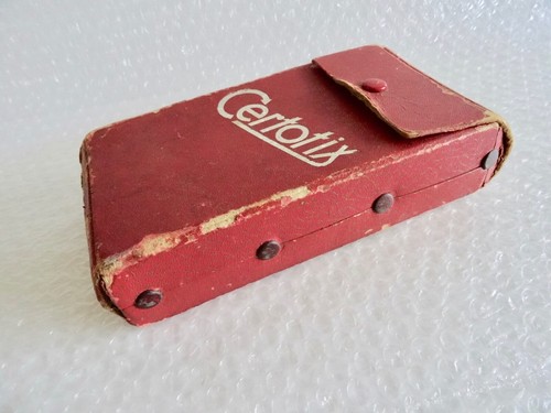 FUNDA CÁMARA PLEGABLE SOLO ROJA CERTOTIX ANTIGUA VINTAGE PIEZA DE REPUESTO neocurio - Imagen 5 de 7