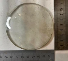 Vintage Circular Convex Bevelled Clock Glass  - 88mm - clockmakers spares