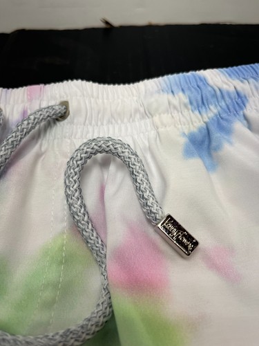 Kenny flowers men’s swim trunks medium Hawaii Multicolor Splatter drawstring - Picture 4 of 12