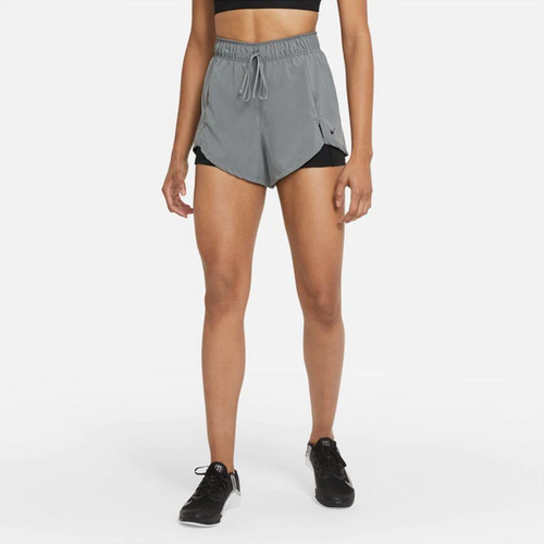 NEW! NIKE [XL] Women's FLEX Essential 2-in-1 Shorts-Smoke Grey/Black DA0453-085  | eBay