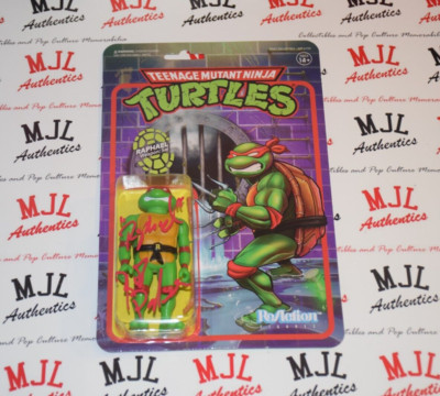 ROB PAULSEN SIGNED/AUTOGRAPHED TMNT RAPHAEL TOY ACTION FIGURE W/ BAS COA C