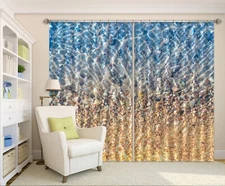 3D Water Small Stones ZHUA259 Photo Curtain Window Blockout Fabric Amy 2023