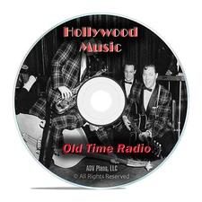764 Vintage Hollywood Music Old TIme Radios Show, Country Jazz OTR mp3 DVD G39