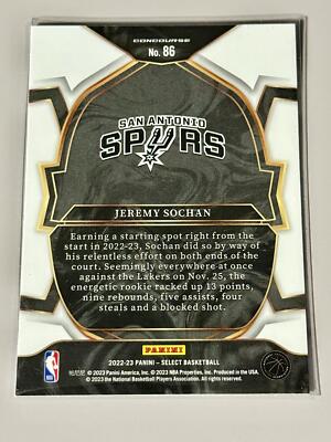 2022-23 Panini Select Blue (Retail Base) #86 Jeremy Sochan