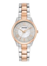 Armitron Women's Mother of Pearl Dial Gold & Silver Tone Watch 75/5793MPTR -NEW!