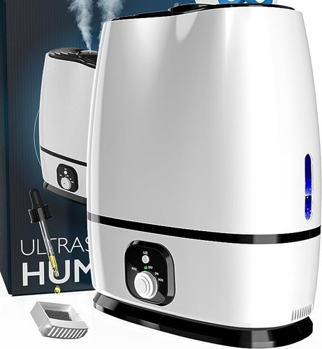 Ultrasonic Cool Mist Humidifiers for Bedroom (6L) Quiet, Filterless. Oil Tray - Picture 2 of 20
