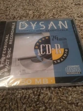 Dysan- CD-R- 74 Min- 650MB-new Sealed In Plastic- Get Combined Shipping!
