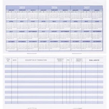 20 Pack Checkbook Registers Blank Ledger Transaction Registers for Personal or