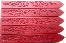 Crimson (Darker Red) Sealing Wax (with wick) - 5 Sticks
