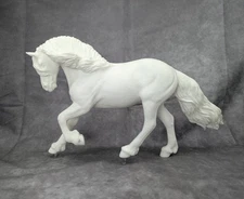 Artist Resin Horse 1:9 Small Traditional Scale "Lieke" Friesian Mare Unpainted