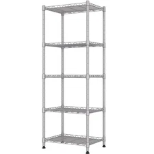 5-Wire Shelving Metal Storage Rack Adjustable Shelves,Standing Storage Shelf ...