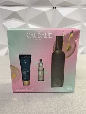 Caudalie Prep & Glow Best Sellers Set Detox Mask/Serum/Elixer New In Box