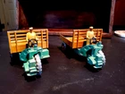 Two vintage DINKY TOYS Motocarts (one says 27G)