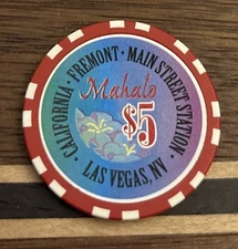 Main Street Station $5.00 Mahalo Nui Loa 1996-97 Casino Chip Las Vegas Nevada