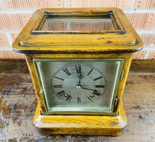 Antique Mantel Library Clock Four Glass Chiming 8 Day Winterhalder Hofmeier W&H