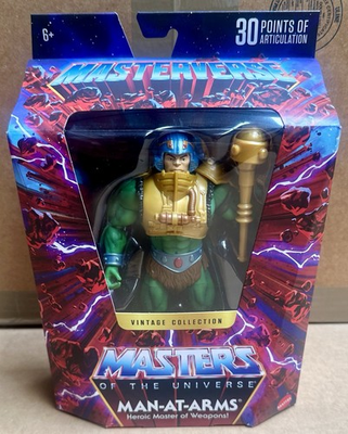 #ad MOTU Masters of The Universe Masterverse Vintage Collection MAN AT ARMS Figure $59.99
