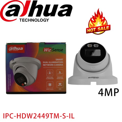 #ad Dahua 4MP Full Color Smart Dual Light WizSense IPC HDW2449TM S IL MIC IP Camera $85.00
