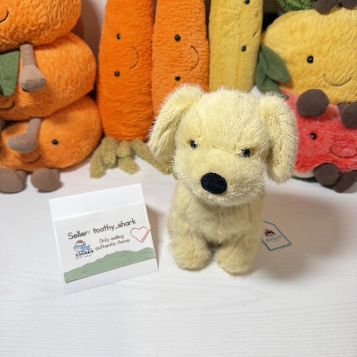 Jellycat Golden Puppy Dog BNWT - 100% Authentic - Fast Ship from