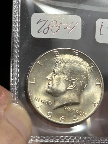 1964 D KENNEDY HALF DOLLAR - BU +++ NICE LUSTER AND CARTWHEEL !!!