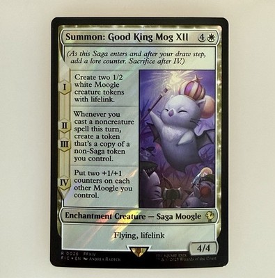 MTG: Summon: Good King Mog XII (Surge Foil) Commander: Final Fantasy Foil NM