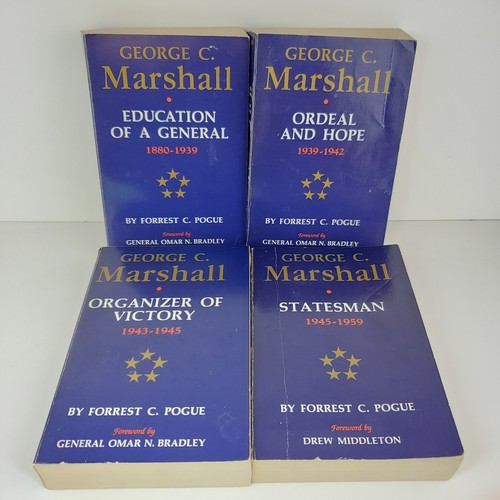 George C. Marshall Forrest Pogue Complete Biography Set PB