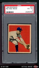 1949 Bowman #36 Pee Wee Reese Dodgers HOF PSA 4 - VG/EX