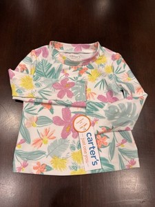 Carter’s Just One You Baby Girl 18 Mo Swim Shirt Rash Guard UPF 50 Sun Protect