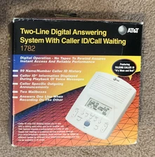 New In Box AT&T (1782)Two Line Digital Answering System w Caller ID/Call Waiting