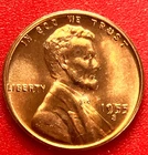 1955-S Lincoln Wheat Cent Penny GEM RED BU From an Original Bank Roll