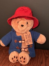 Paddington Bear Plush Toy – Red Hat & Blue Coat – Classic Collectible