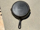 Griswold #8/704L Cast Iron Skillet Large logo, Reseasoned, Slight Wobble