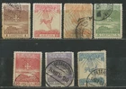 GREECE 1913 '' CAMPAIGN OF 1912 '' SEVEN VALUES USED (ΔΟΜ 050)