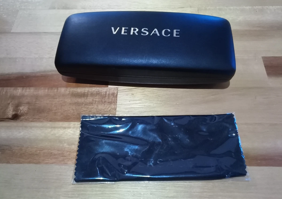 Versace Women’s Black Sunglasses Case, Black Velvet Interior Versace VE2198 Medusa Charm Black, Gold Prescription  main image 2