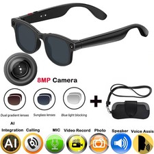 Smart Glasses with Camera and Transmission and  AI Intelligence and bluetooth