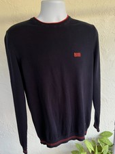 Hugo Boss Rime W 16 Men  s Crewneck Sweater Navy Blue Large  Very Good Condition.