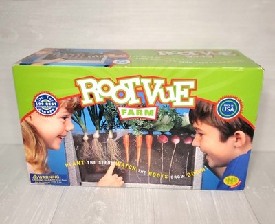 Root Vue Farm Watch Root Growth Garden w/ Kids Science Kit Factory Sealed New