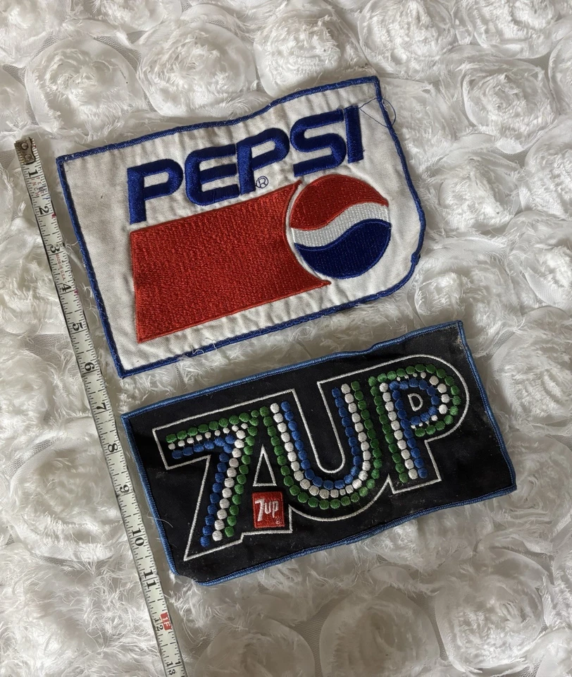 Parche uniforme vintage PEPSI Cola soda pop y 7 arriba Foto 2 de 3
