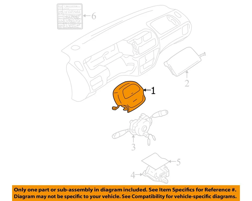 Airbag XL-7 dianteiro driver compatível com 03-06 VITARA 1629642 - Imagem 3 de 4