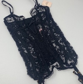 Agent Provocateur ~ &ldquo;DENVER&rdquo; Lace BASQUE  / Black / 32C  / NWT     MSRP: $790