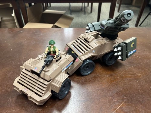 GI JOE Vintage 1988 Mean Dog Vehicle With Wild Card Driver 100% Complete #ML
