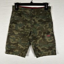 Levi s Camo Cargo Shorts Boys Size 10 Reg Waistband Outdoors hiking W 25
