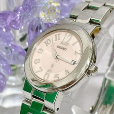 Seiko Lukia Pink Wristwatch 7N82 OCN0 Quartz Women Timepiece wrist 17cm