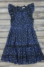 Ulla Johnson Ruffled Tiered Mini Dress 2 Cotton Luxury Batik Boho Summer Wedding