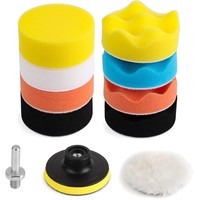 PolierschwäMme Pads, 80Mm, 11-Tlg Set, Auto, Glas, Stein, Holz,