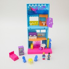 POLLY POCKET Pollyville Hotel Shop Building Toy Play Set - Figures Accessories