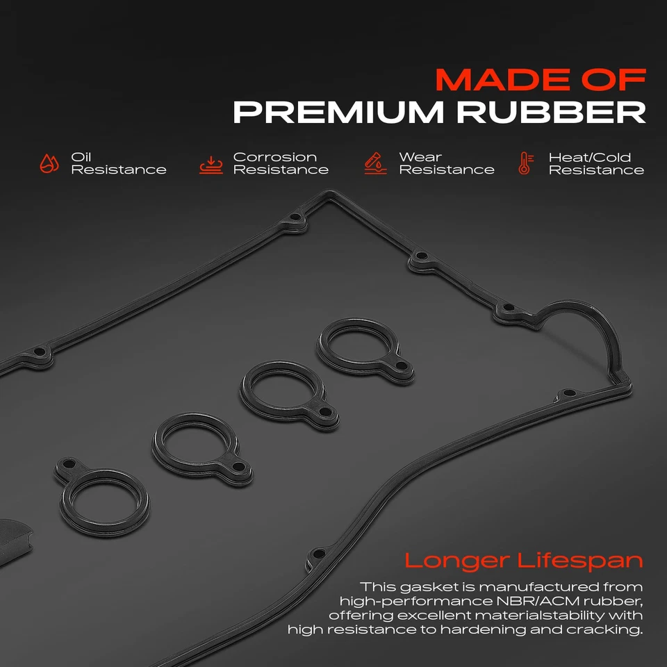 Juego de juntas de cubierta de válvula de motor para Mitsubishi Eclipse Eagle Talon Plymouth Laser Foto 3 de 4