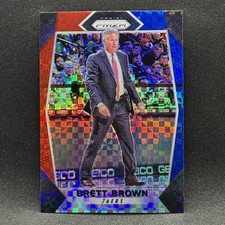 Brett Brown Prizms RED WHITE & BLUE 2017-18 Panini Prizm #10 Philadelphia 76ers